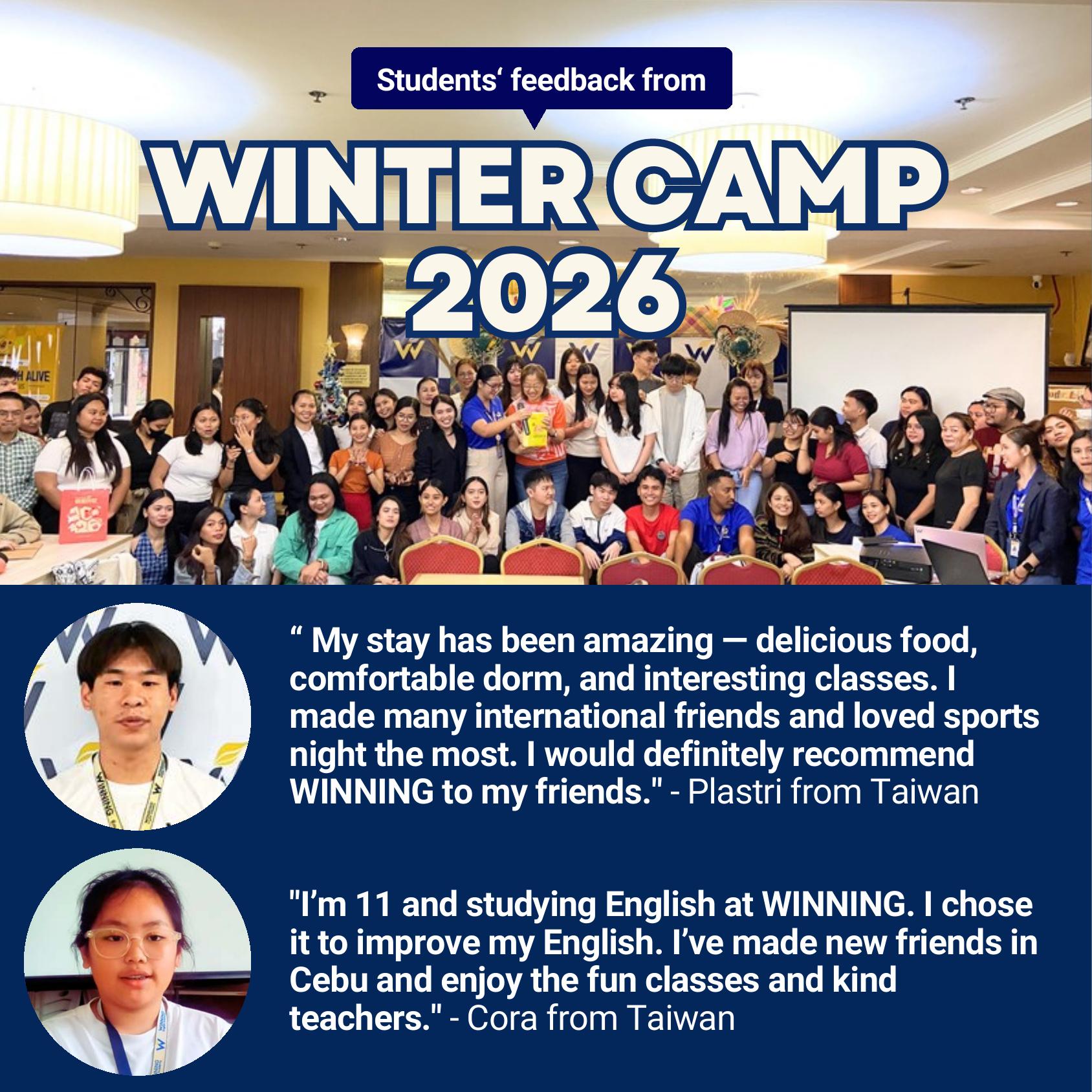 Winter Camp 2026 Student Feedback